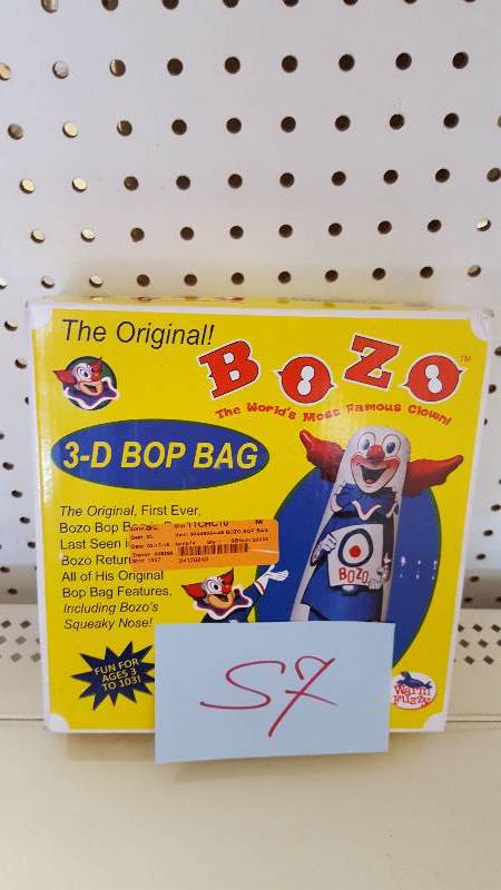 lot 57 image: The Original 46 Bozo 3-D Bop Bag