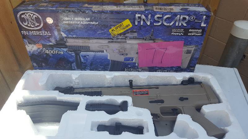 lot 77 image: FN SCAR-L Spring Soft Air Gun