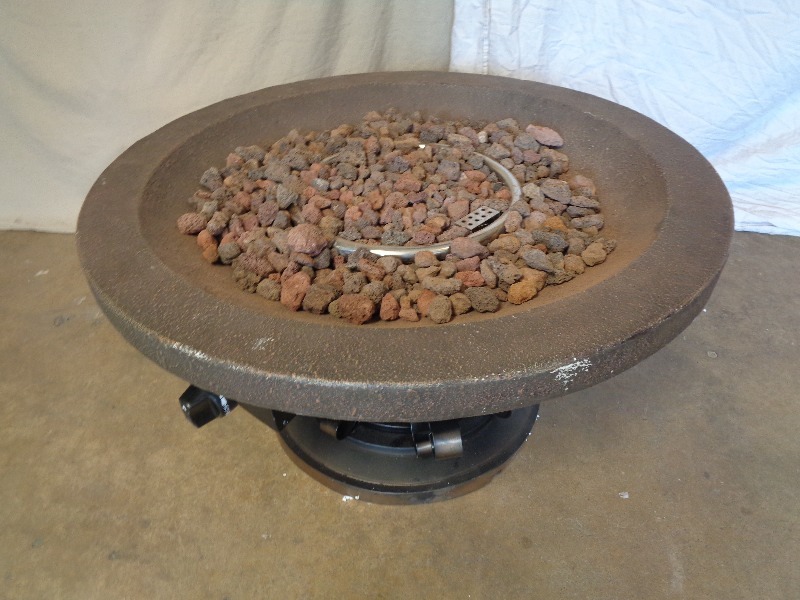 New Steel with Fiberglass Type Propane Fueled Firepit