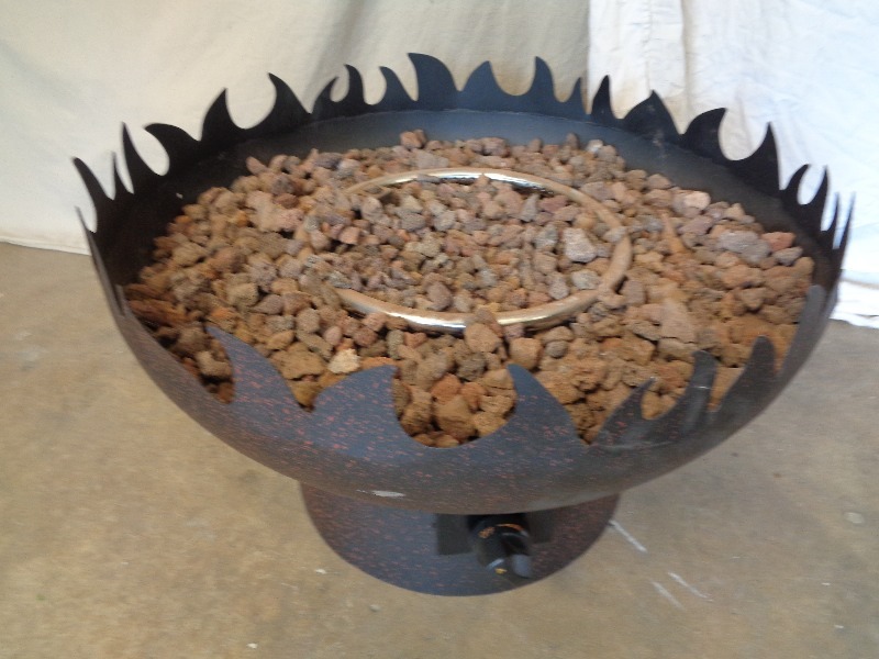 Steel Construction Propane Fueled Firepit