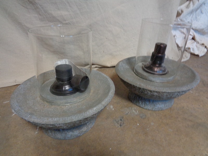 Pair of Tabletop Fire Bowls