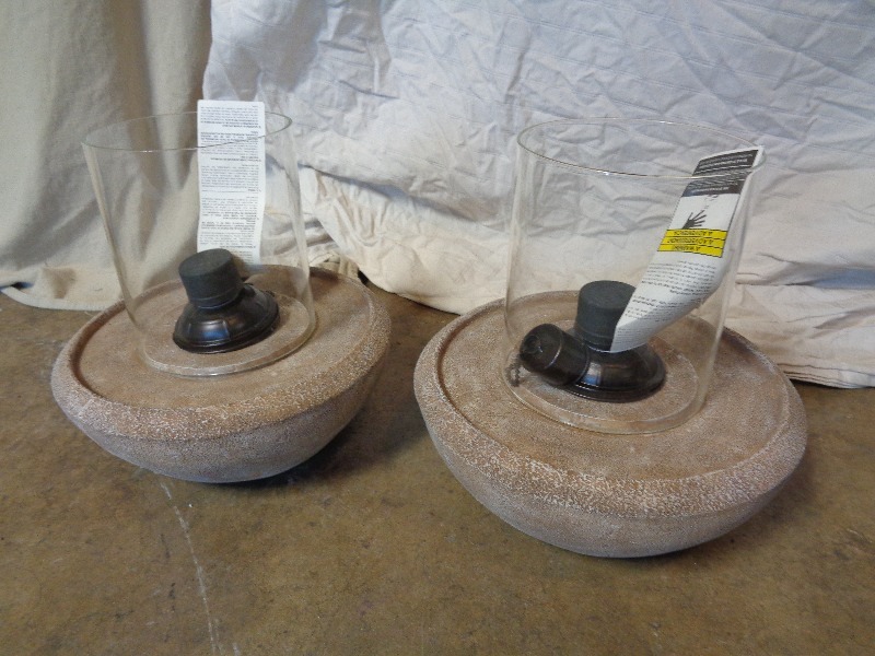 Pair of Tabletop Fire Bowls