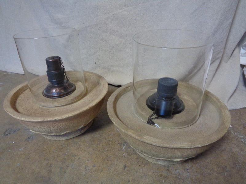 Pair of Tabletop Fire Bowls
