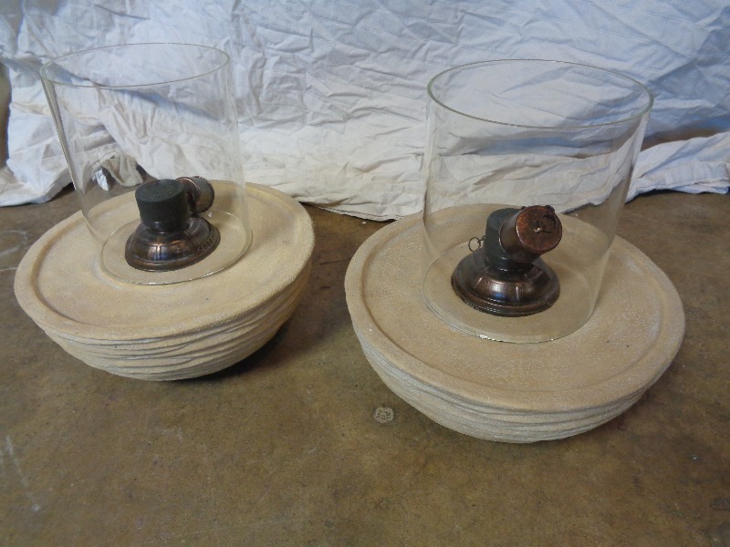 Pair of Tabletop Fire Bowls