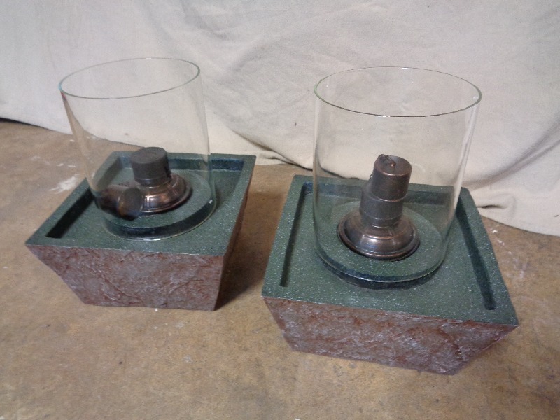 Pair of Tabletop Fire Bowls