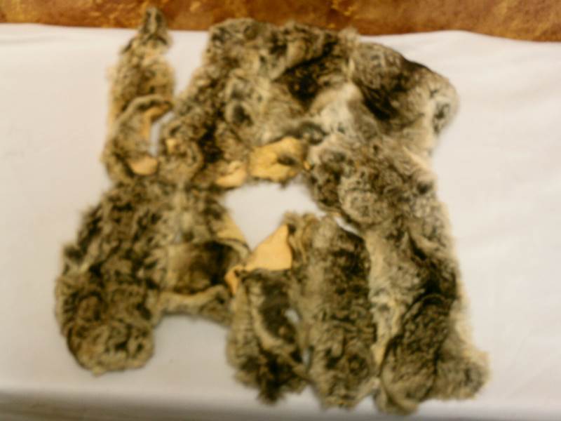 Mink Pelts fur furs stamped