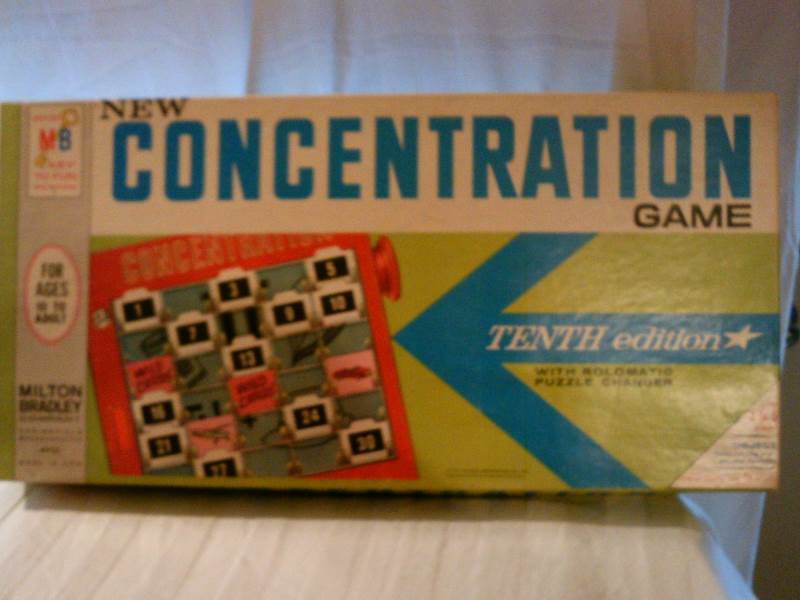 Concentration Game 1966 vintage fabulous
