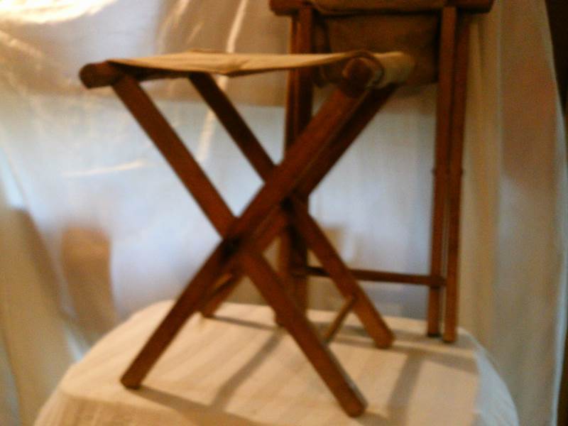 Vintage folding Stools set of 2