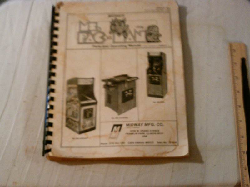 Ms. Pac-Man by Bally, Parts and operating manual - orginal