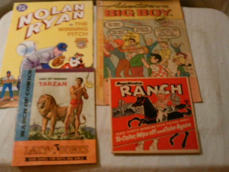 Advertising Comic - Set of 4 Nolan Ryan, Tarzan