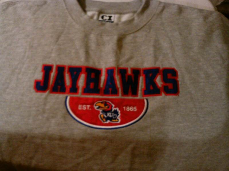 Sweatshirt, Kansas Jay Hawks, NCAA, new