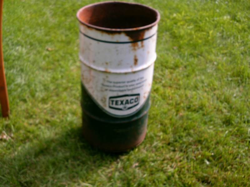 Texaco can 27 tall, 13.5 vintage