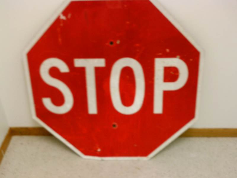 Actual Road Sign - Stop Sign Mancave