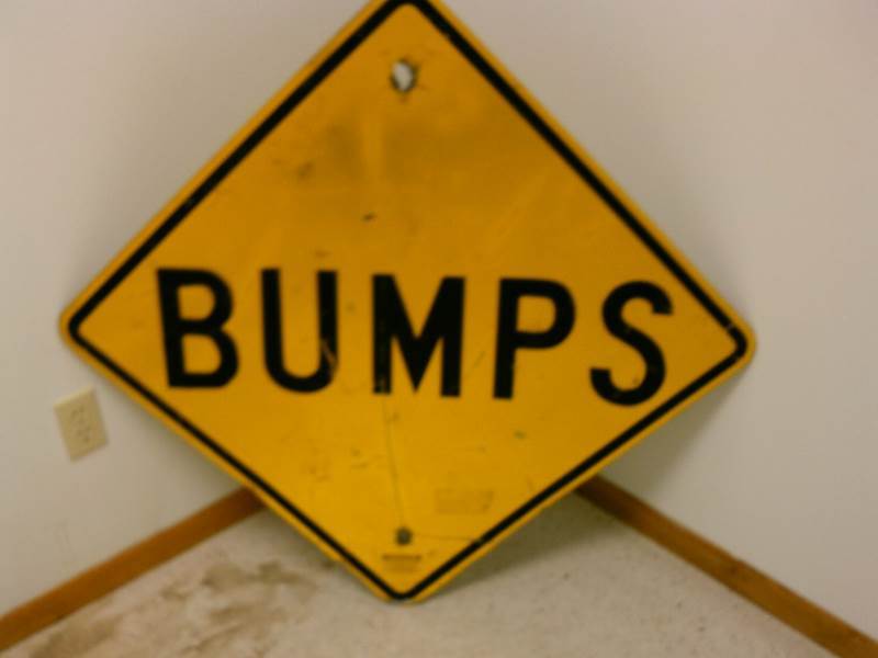 Actual Road Sign - BUMPS Mancave