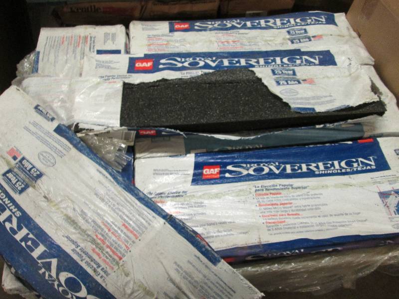 6 bundles of 25 year shingles, Roya...