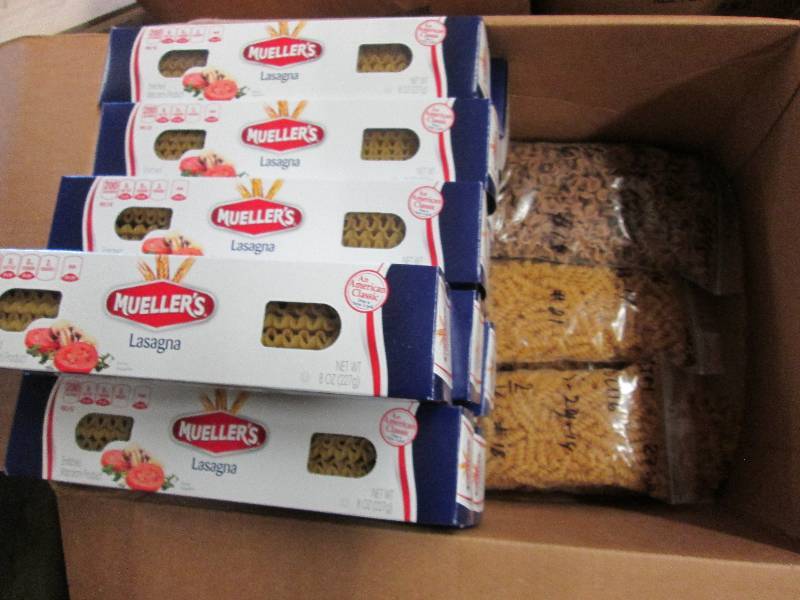 Large wholesale box of noodles, box...