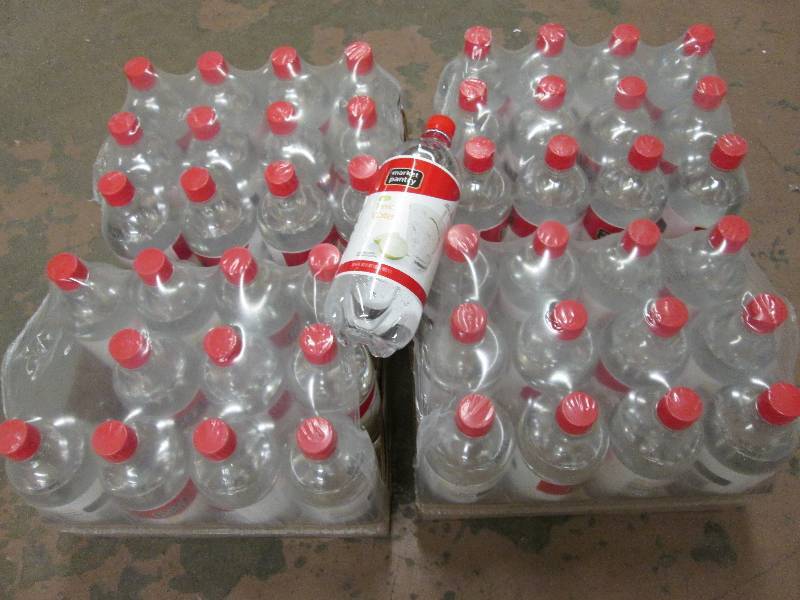 Four 12 packs of diet tonic water f...