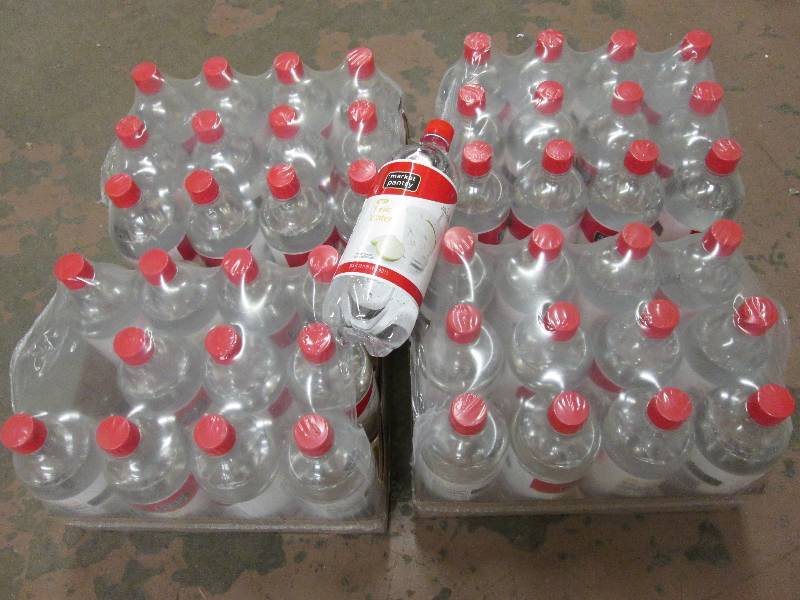 Four 12 packs of diet tonic water f...