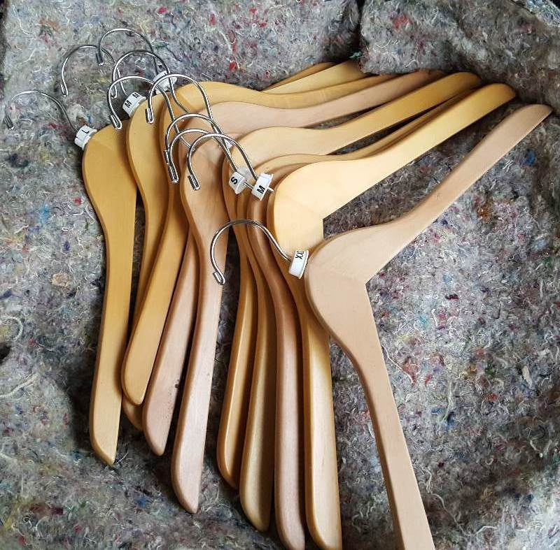 Lot of 20 proffessional wood coat hangers