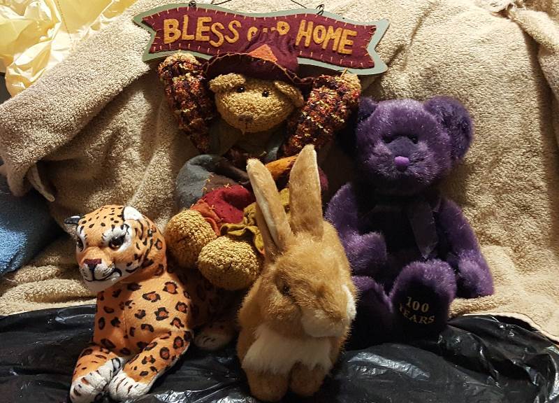 Lot of four stuffed animals