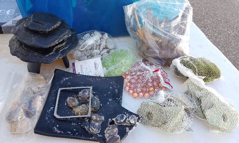 Lot of Misc Aquarium rocks and designs