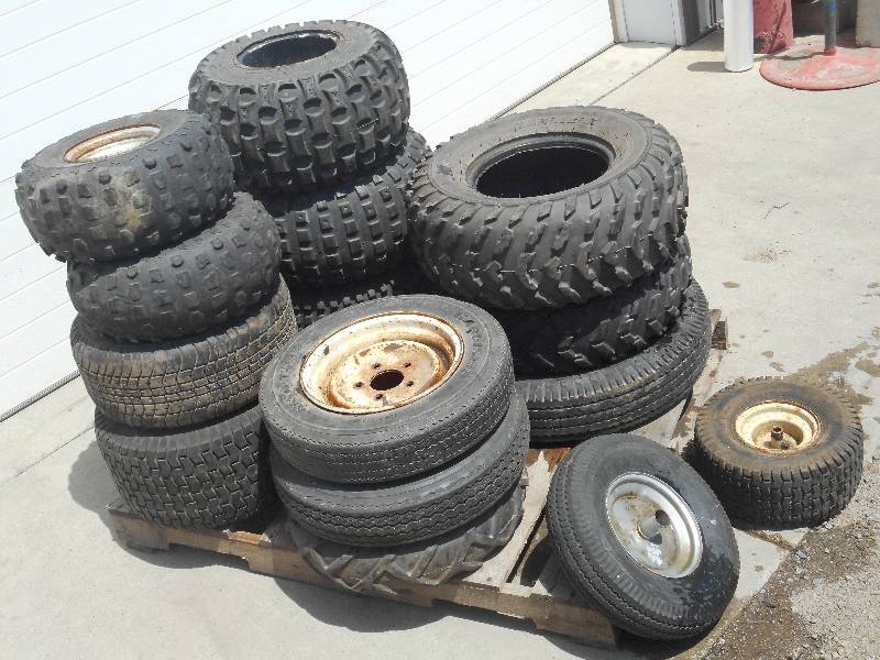 lot 9 image: Pallet Lot Of Used Wheels & Tires