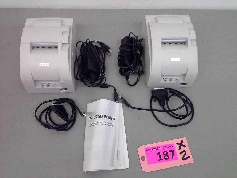 2 Epson TM-U220 Printers