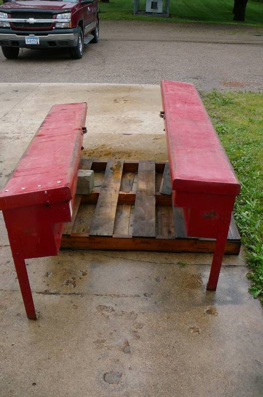 lot 50 image: 2 Steel Side boxes 86 Long