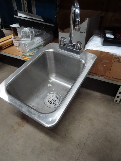 lot 18 image: Deep Stainless Hand Basin Sink