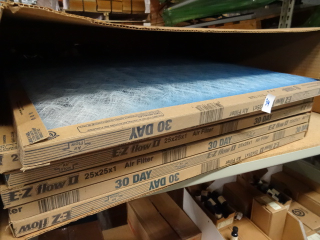 lot 34 image: 25 X 25 X 1 Furnace Filters Qty 6