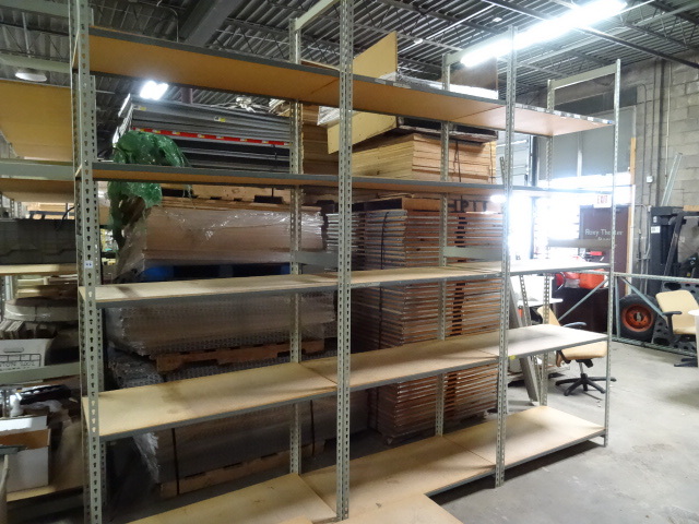 lot 46 image: Shelving Unit Metal Framed