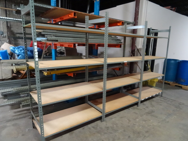 lot 49 image: Shelving Unit Metal Framed
