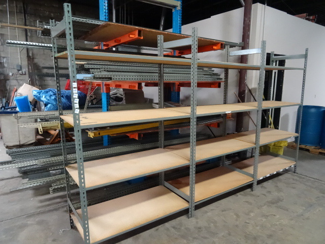 lot 50 image: Shelving Unit Metal Framed
