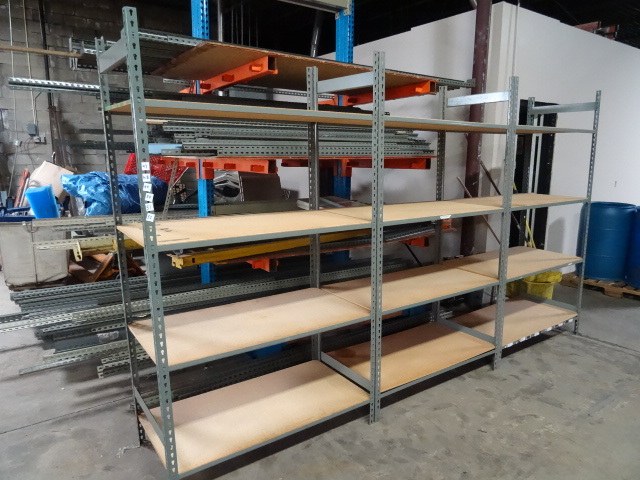 lot 52 image: Shelving Unit Metal Framed