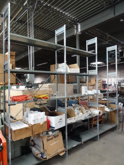lot 53 image: Shelving Unit Metal Framed