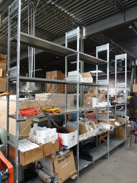 lot 54 image: Shelving Unit Metal Framed