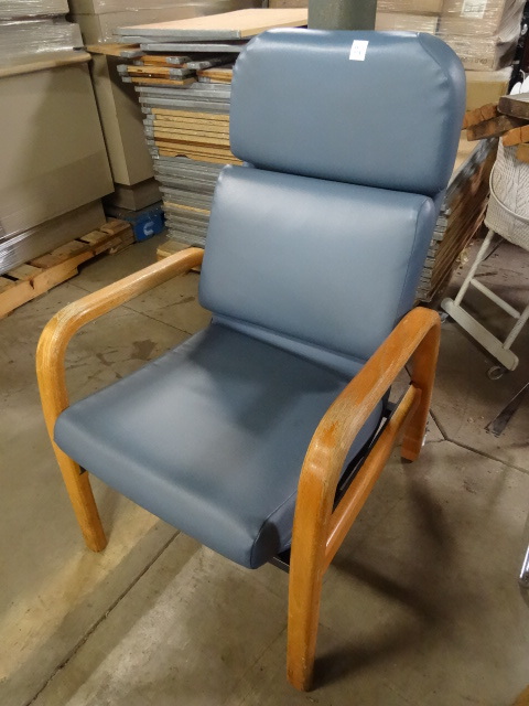 lot 114 image: Hill Rom Hospital Chair. Seat Rocks