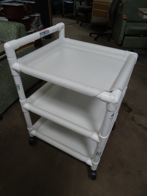lot 191 image: Plastic 3 Tier Cart on Wheels