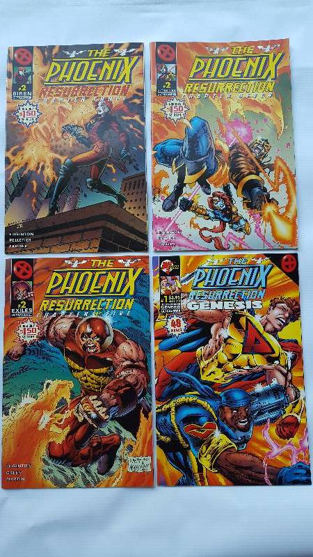 Lot of 4. Malibu Comic Books. The Phoenix Ressurection