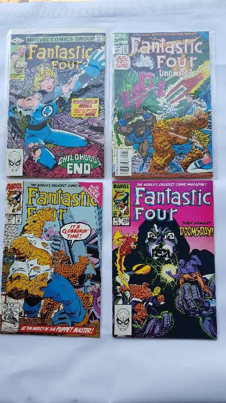 Lot of 4. Marvel Comic books.  The Fantastic Four
