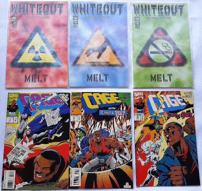 Lot of 6. 3 White Out. 3 Marvel.