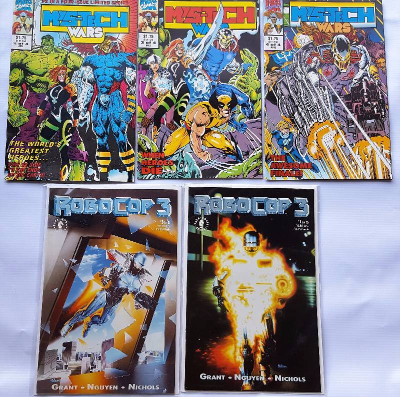 Lot of 5. 3 - Marvel Mys-tech. 2 -Dark Horse Comics