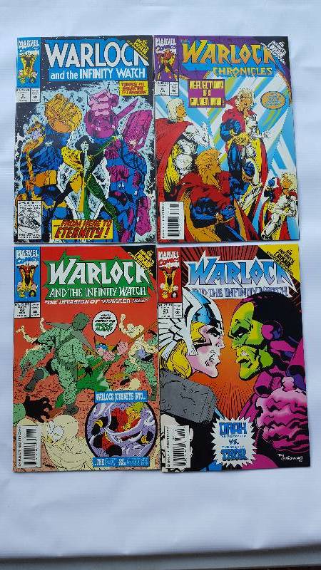 Lot of 4. Marvel Comics.  Warlock