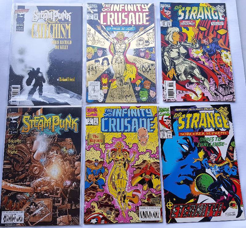 Lot of 6. 4 - Marvel Comics. 2 - Cliffhangers.