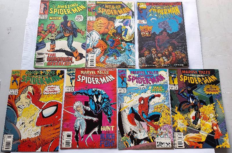 Lot of 7 Marvel Comics - Spider-Man