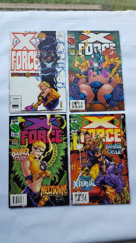 Lot of 4 Marvel Comics - X-Force