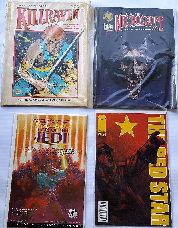Lot of 4. Marvel, Malibu, Dark Horse, Image