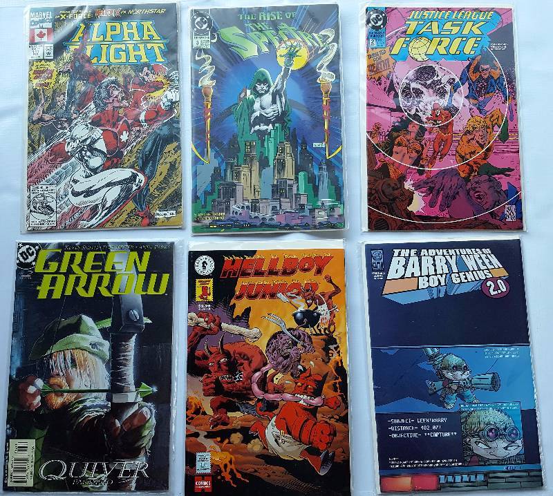 Lot of 6. Marvel, 3 - DC, Dark Horse, ONI