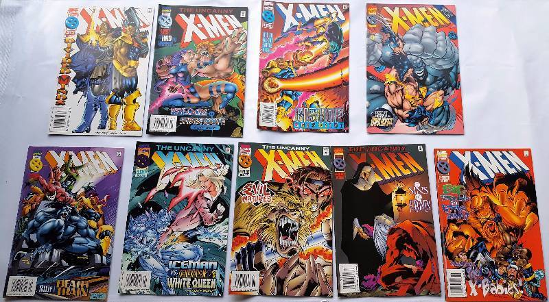Lot of 9. Marvel Comics X-Men