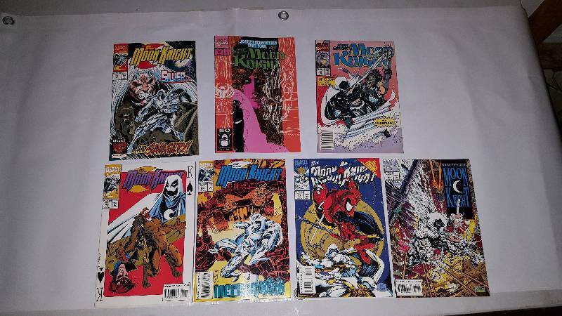 Lot of 7. Marvel Comics Moon Knight